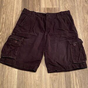 Aeropostale Casual A87 Black Cargo Shorts Men's Size 34